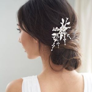 Crystal Floral Rhinestone Bridal Hairpin